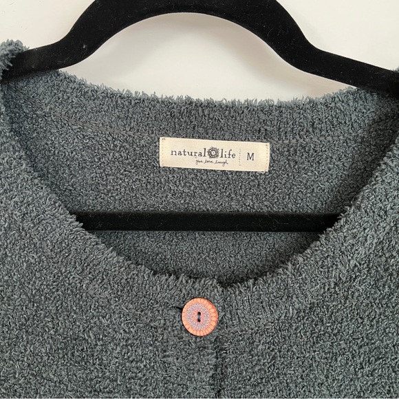 NWOT NATURAL LIFE Cozy Up Mini Sweater Dress in Charcoal - Picture 3 of 10